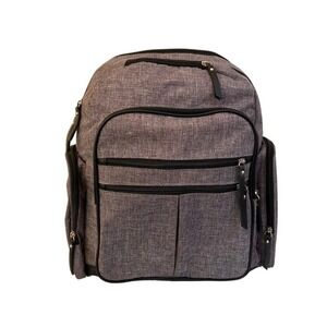 Diaper Bag Back Pack BB Gear Adjustable‎ Shoulder Straps & Handle Unisex Gray
